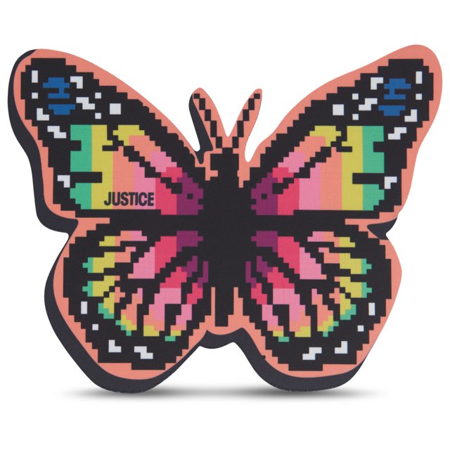 Justice Optical Mouse with Mousepad and Nano USB Receiver, Butterfly shape - DealJustDeal