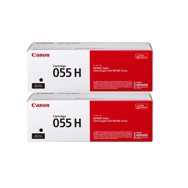 Canon 055H High-Yield Black Toner Cartridge, 2-Pack (3020C001) - DealJustDeal