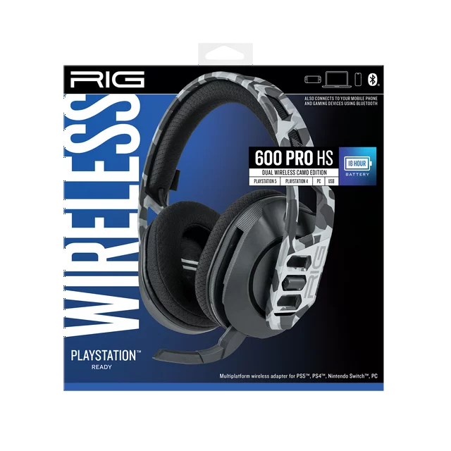RIG 600 PRO HS Dual Wireless Gaming Headset with Bluetooth for PlayStation, Nintendo Switch and PC - DealJustDeal