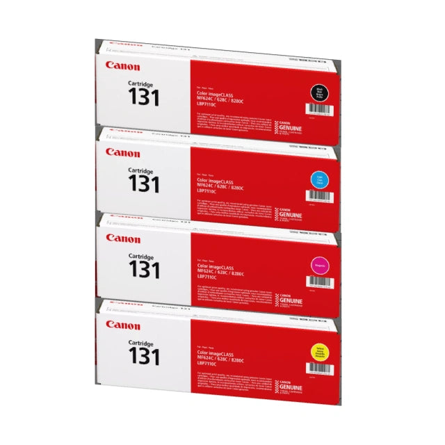 Canon 131 Black/Cyan/Magenta/Yellow Standard Yield Toner Cartridge, 4/Pack - DealJustDeal