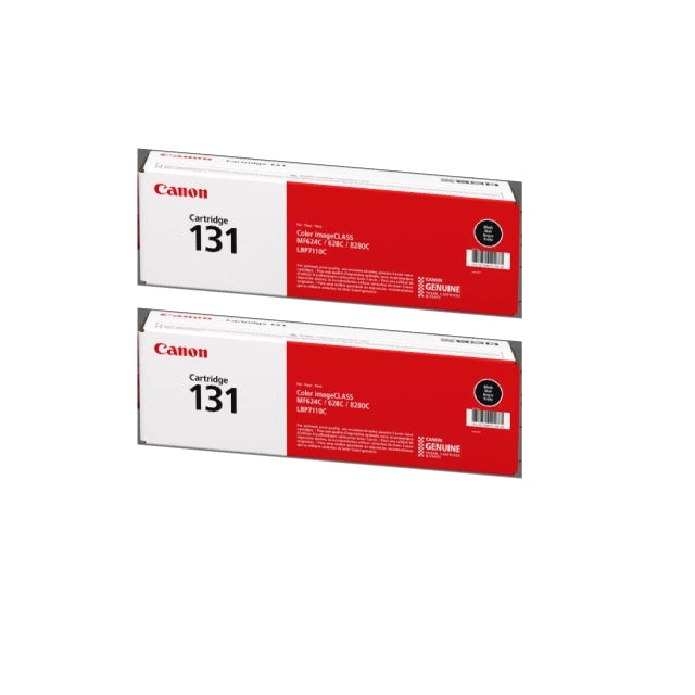 Canon 131 Black Standard Yield Toner Cartridge (6272B001), Pack Of 2 - DealJustDeal