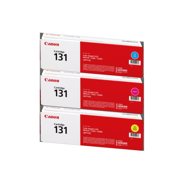 Canon 131 Cyan/Magenta/Yellow Standard Yield Toner Cartridge, 3/Pack - DealJustDeal