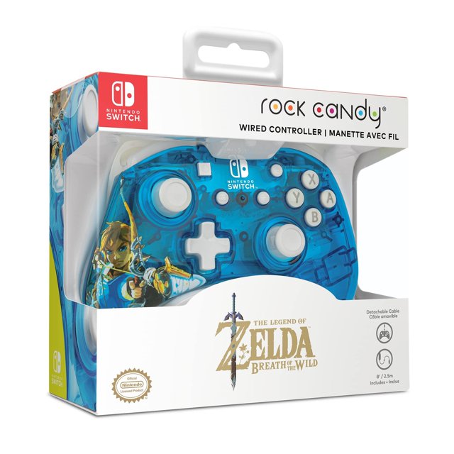 PDP Rock Candy Wired Controller: Berry Brave Link Nintendo Switch, Nintendo Switch (OLED Model) - DealJustDeal