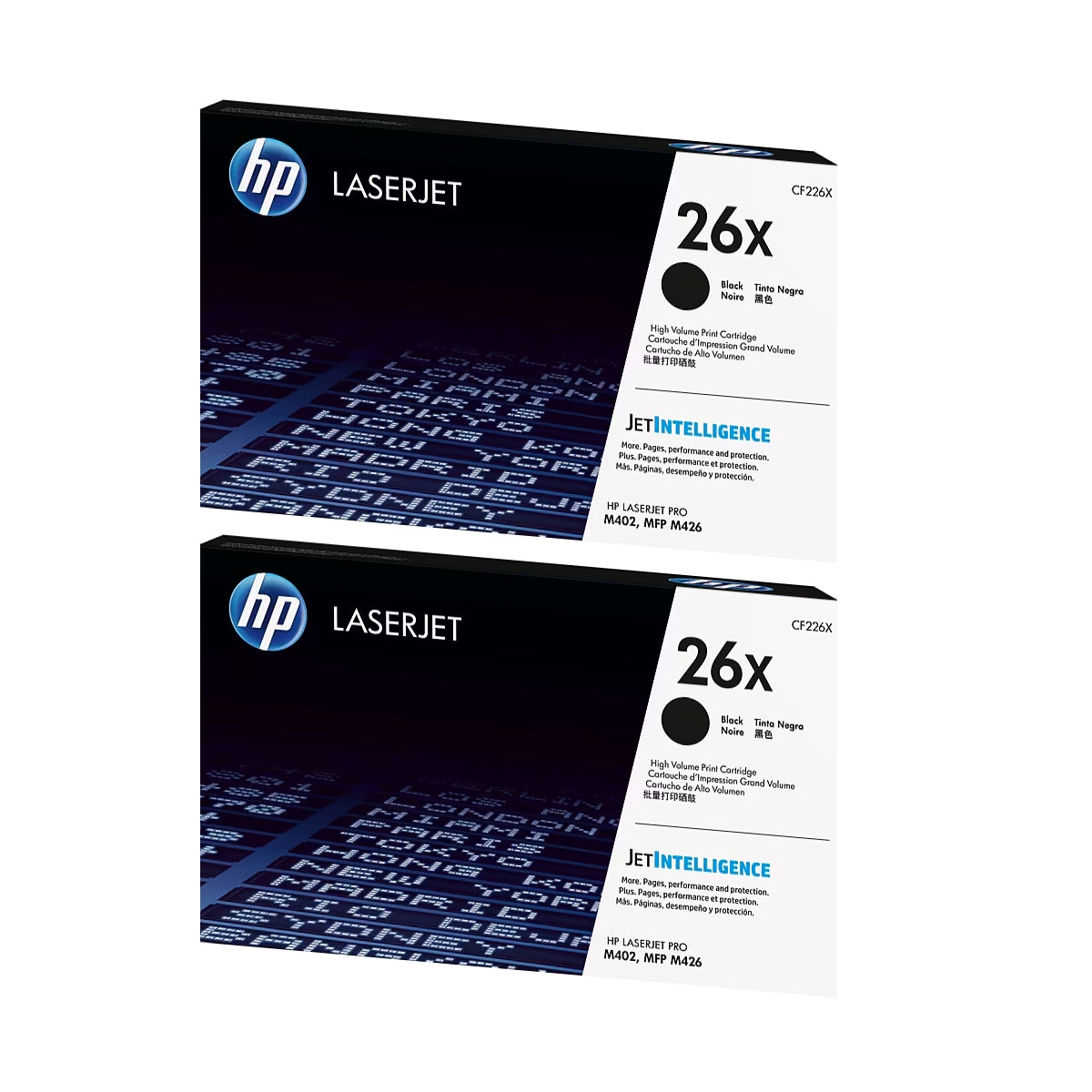 HP 26X Black High Yield Toner Cartridge, Prints Up to 9,000 Pages, Pack Of 2 - DealJustDeal