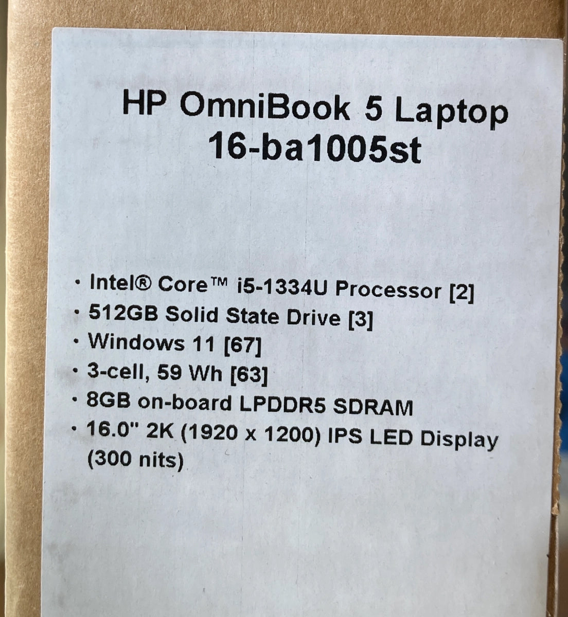 HP 16" WUXGA 2K Laptop, Intel Core i5-1334U, 8GB RAM, 512GB SSD, Backlit, +19h battery - DealJustDeal