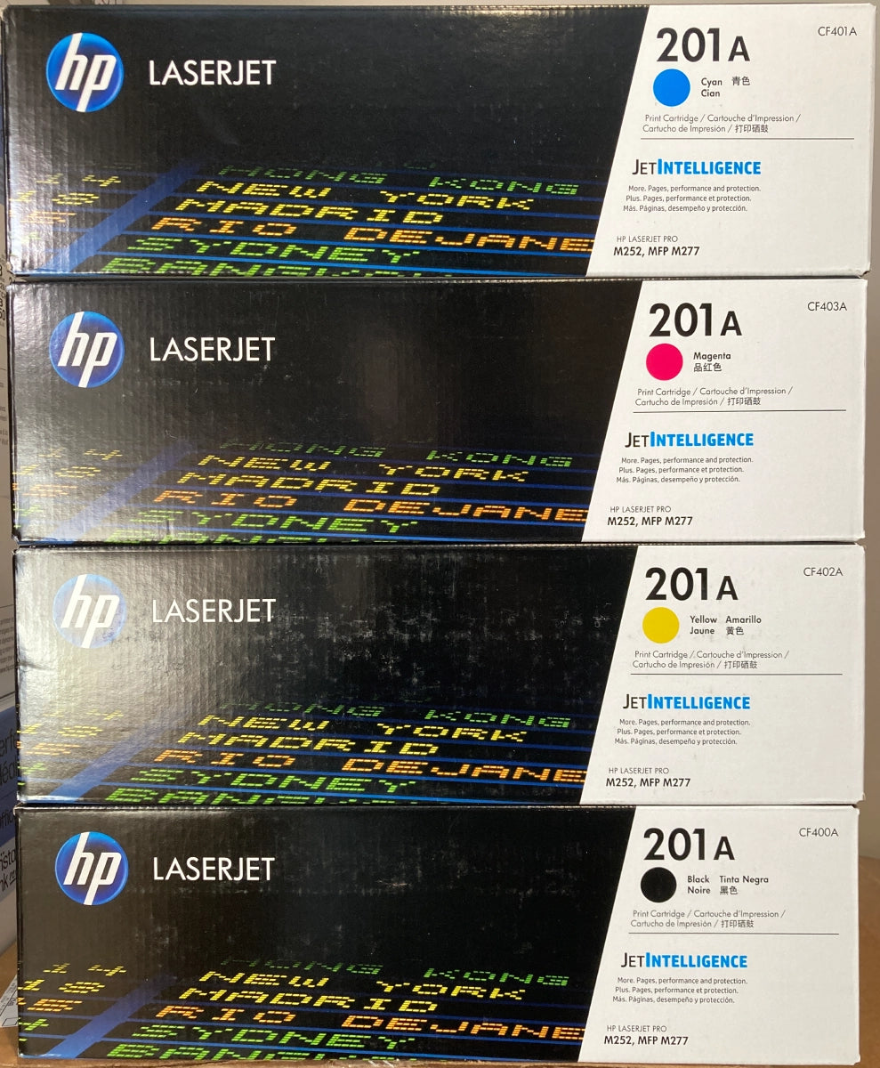 HP 201A Black/Cyan/Magenta/Yellow Standard Yield Toner Cartridge, Pack Of 4 - DealJustDeal