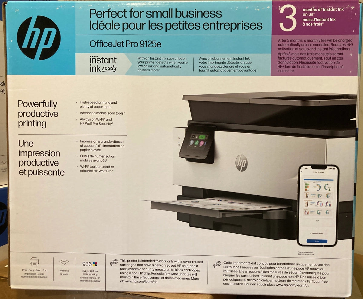 HP OfficeJet Pro 9125e Wireless Color All-In-One Inkjet Printer - DealJustDeal
