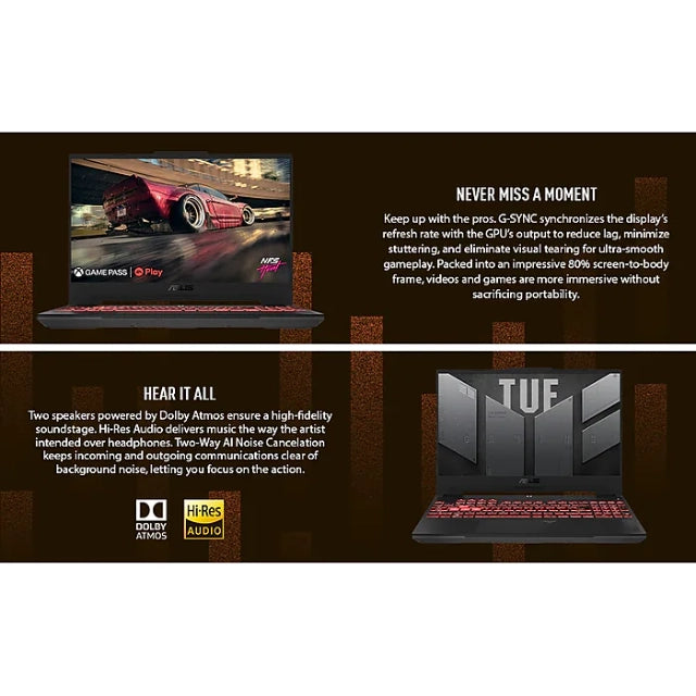 ASUS TUF A15 15.6" FHD 144Hz Gaming Laptop, RTX 4060, AMD Ryzen 5 7535HS, 16GB RAM, 512GB SSD - DealJustDeal