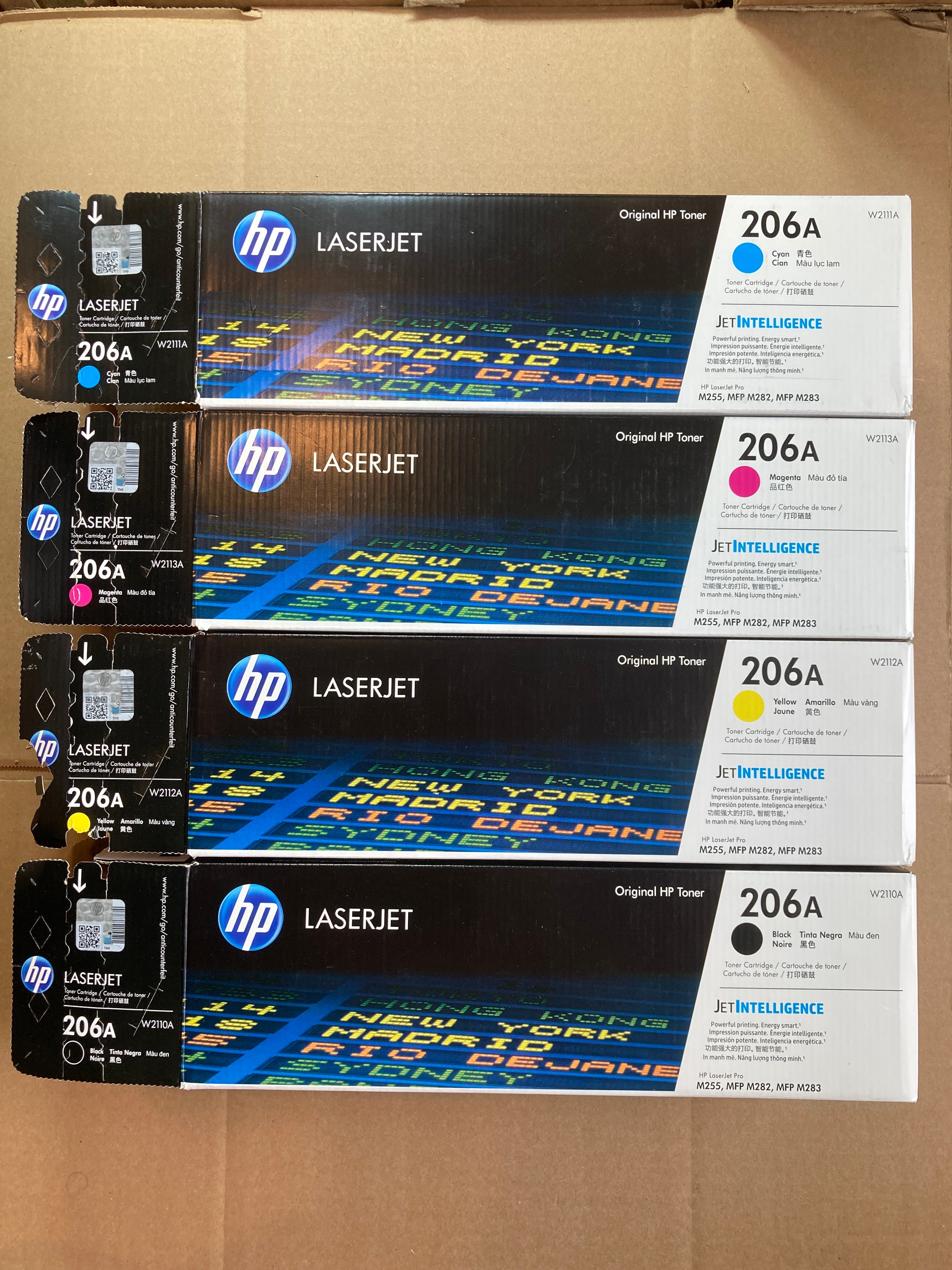 USED - HP 206A Black/Cyan/Magenta/Yellow Standard Yield Toner Cartridge, Pack Of 4 - DealJustDeal
