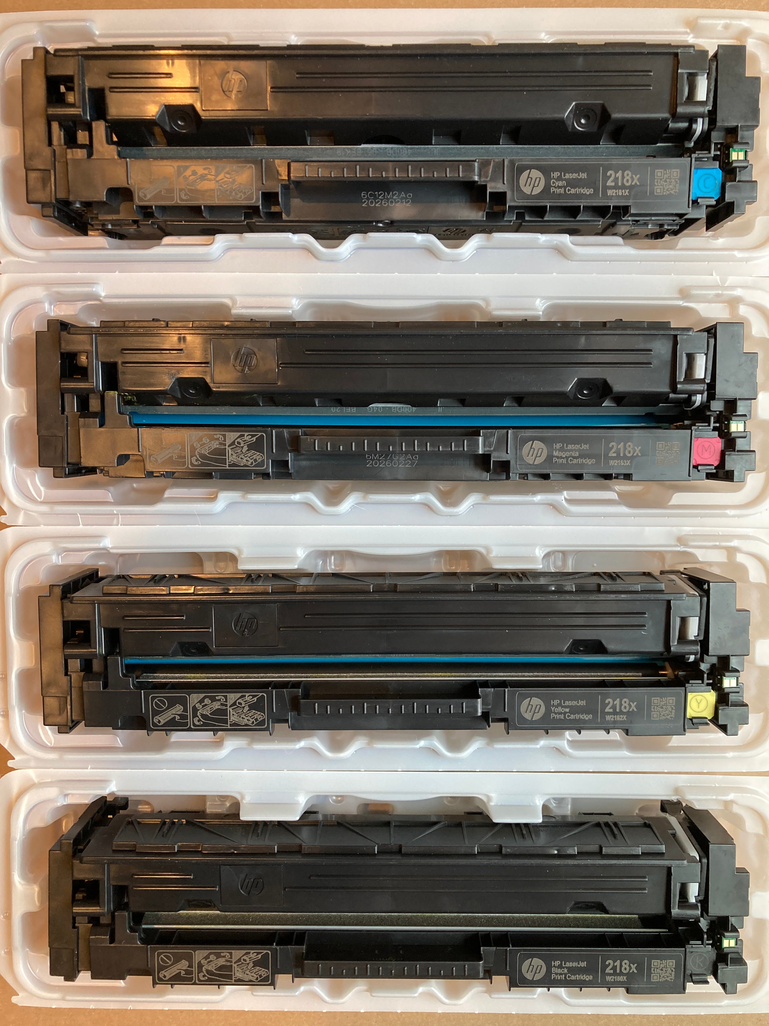 USED - HP 218X Black/Cyan/Magenta/Yellow High Yield Toner Cartridge, Pack Of 4 - DealJustDeal