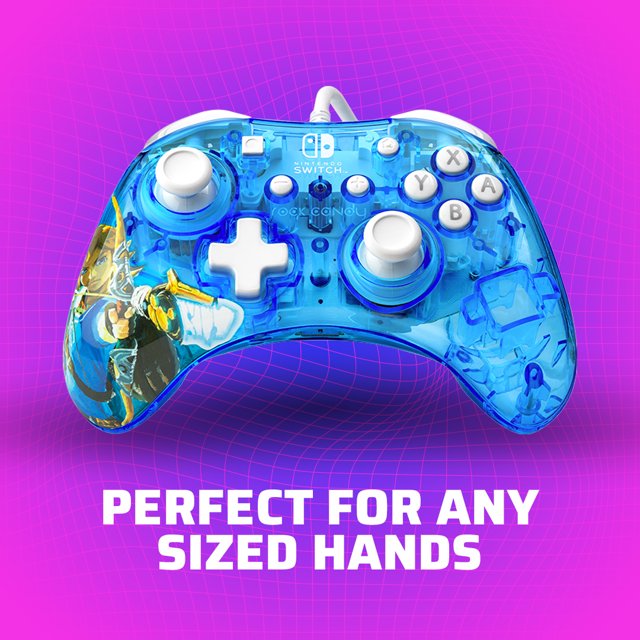 PDP Rock Candy Wired Controller: Berry Brave Link Nintendo Switch, Nintendo Switch (OLED Model) - DealJustDeal