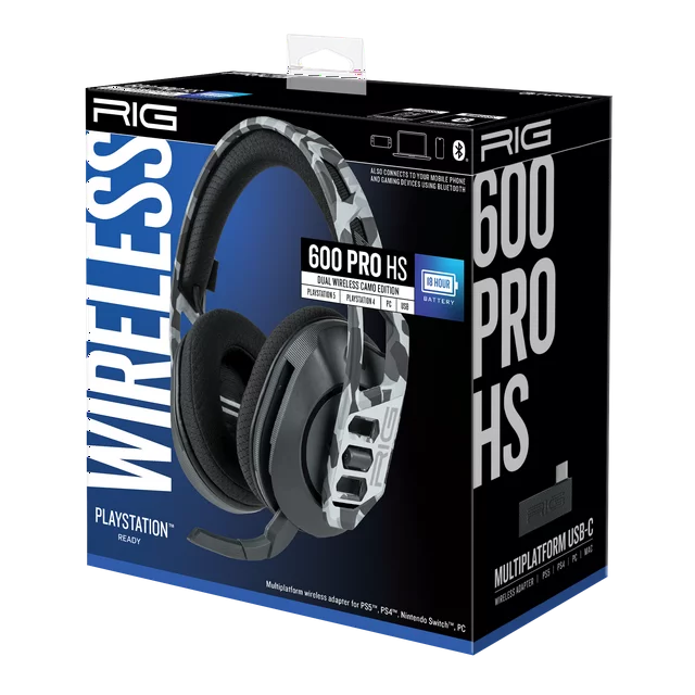 RIG 600 PRO HS Dual Wireless Gaming Headset with Bluetooth for PlayStation, Nintendo Switch and PC - DealJustDeal