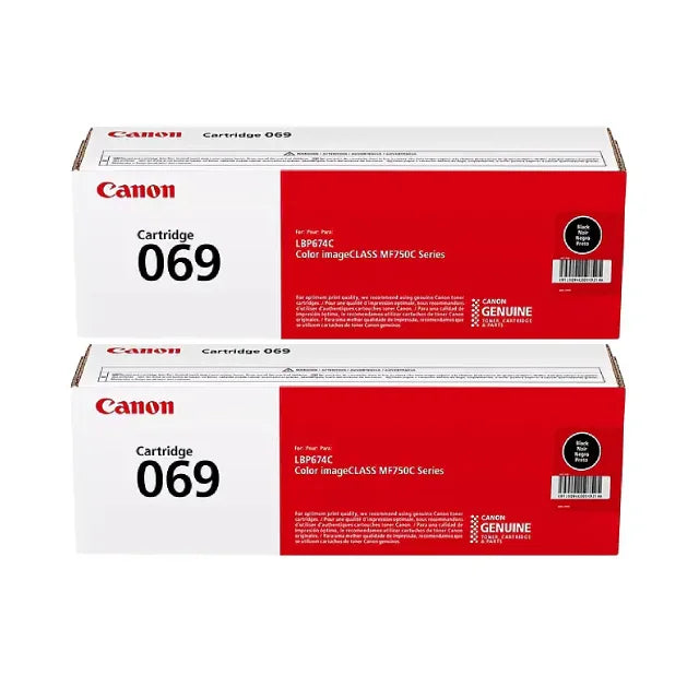 Canon 069 Black Standard Yield Toner Cartridge 2-Pack (5094C001) - DealJustDeal