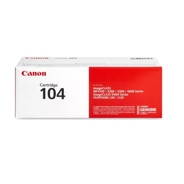 Canon 104 Black Standard Yield Toner Cartridge, 2-Pack - DealJustDeal