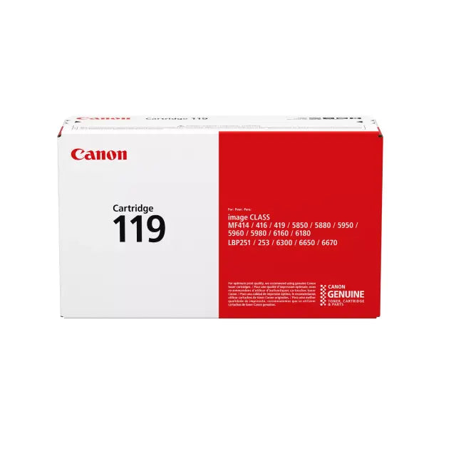 Canon 119 Black Toner Cartridge, Standard Yield, 2-Pack - DealJustDeal
