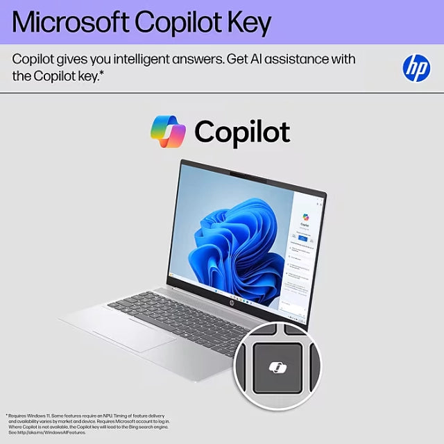 HP 16" WUXGA 2K Laptop, Intel Core i5-1334U, 8GB RAM, 512GB SSD, Backlit, +19h battery - DealJustDeal