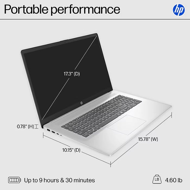HP 17.3? FHD Laptop – Intel Core i3?N305, 8 GB RAM, 512 GB SSD, Full Keyboard & Windows 11 Home - DealJustDeal