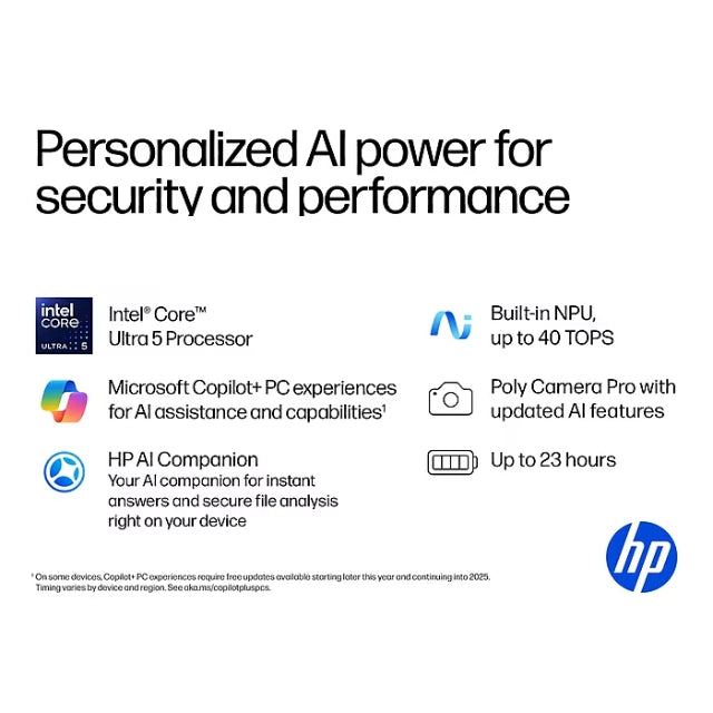 HP OmniBook 7 Flip 16" 2K 2-in-1, Copilot+, Intel Core Ultra 5, 16GB RAM, 512GB SSD, Backlit, 23 hours - DealJustDeal