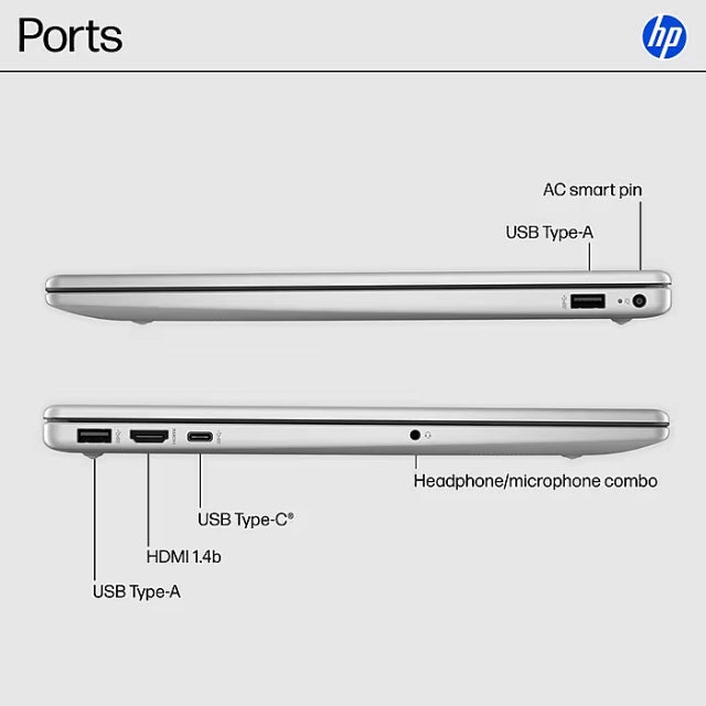 HP 15.6" FHD Laptop, Intel Core i5-1334U, 16GB RAM, 512GB SSD, Fingerprint - DealJustDeal