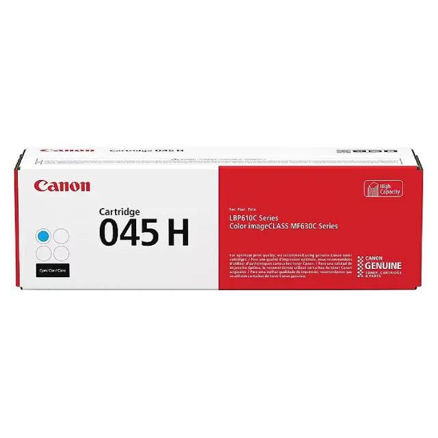 Canon 045 H Black, Cyan, Magenta, Yellow High Yield Toner Cartridges Combo, 4 Packs - DealJustDeal