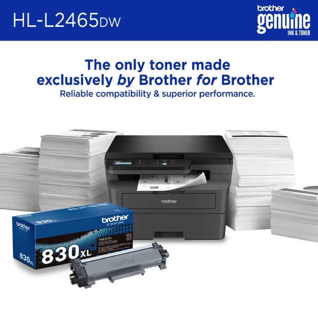 Brother Wireless HL-L2465DW Compact Monochrome Multi-Function Laser Printer with Print, Copy and Scan, Duplex and Mobile Printing - DealJustDeal