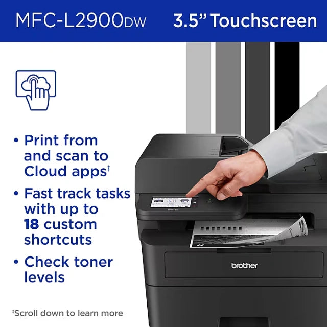 Brother MFC-L2900DW Laser Printer, All-In-One, Print, Scan, Copy, Fax - DealJustDeal