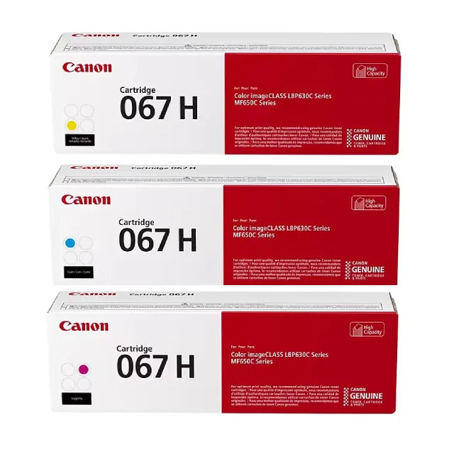 Canon 067H High Yield Cyan/Magenta/Yellow Toner 3-Pack - DealJustDeal