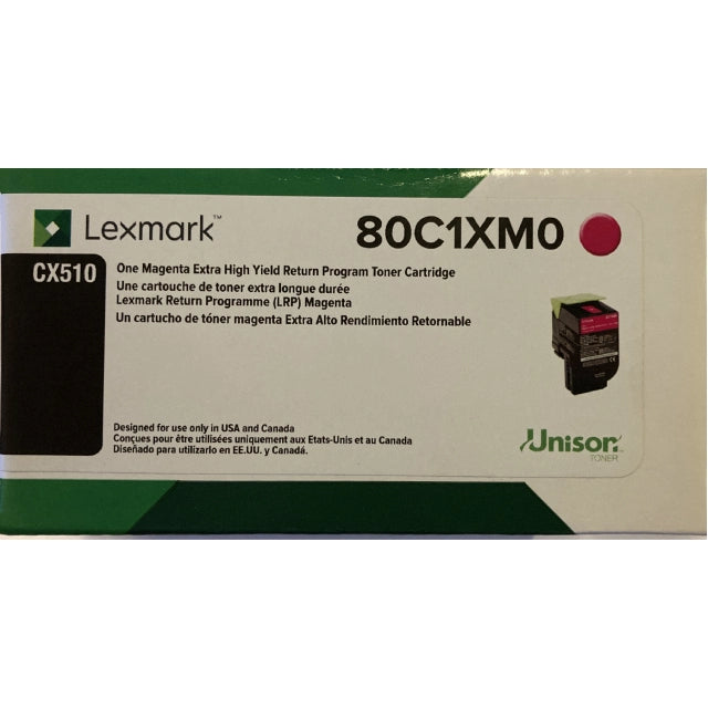 Lexmark 801 Magenta Extra High Yield Toner Cartridge (80C1XM0) - DealJustDeal
