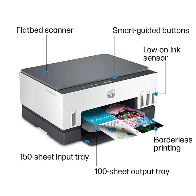 HP Smart Tank 6001 Wireless All-in-One Color Ink Tank Printer Scanner Copier, 2 years ink included (2H0B9A) - DealJustDeal