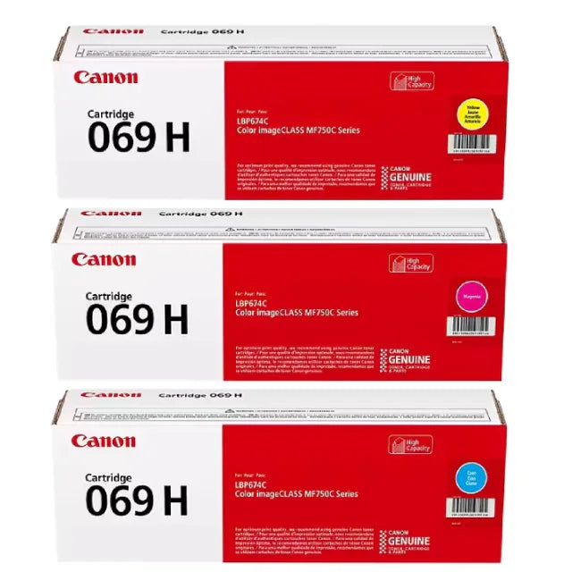 Canon 069H High-Yield Cyan Magenta Yellow Toner 3-Pack - DealJustDeal