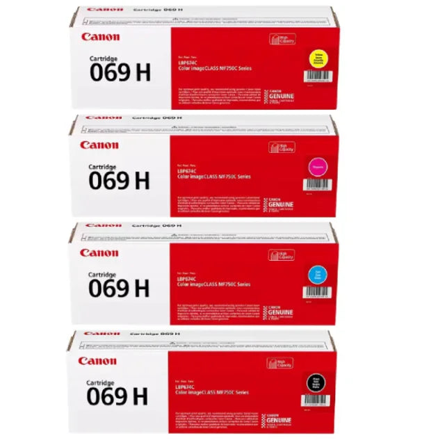 Canon 069H High Yield Toner Cartridges 4-Pack (CMYK) - DealJustDeal