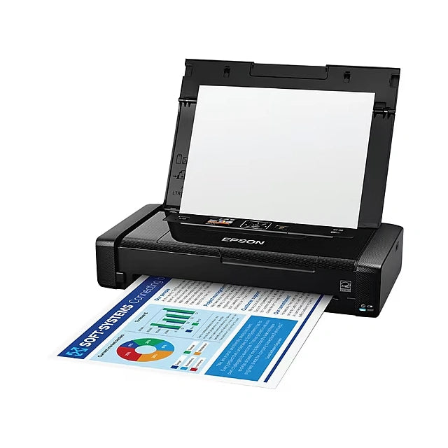 Portable Epson WorkForce WF-110 Wireless Color Inkjet Printer, Single-Function, Print (9472520) - DealJustDeal