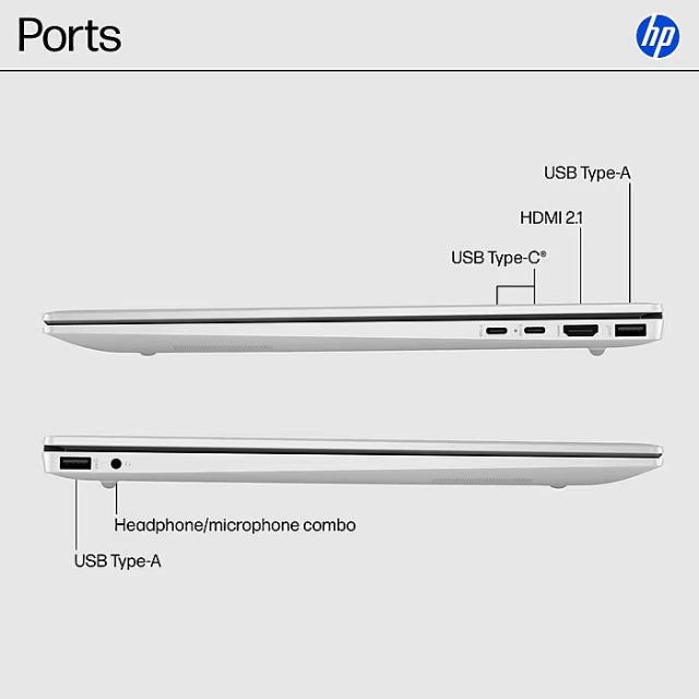 HP 16" WUXGA 2K Laptop, Intel Core i5-1334U, 8GB RAM, 512GB SSD, Backlit, +19h battery - DealJustDeal