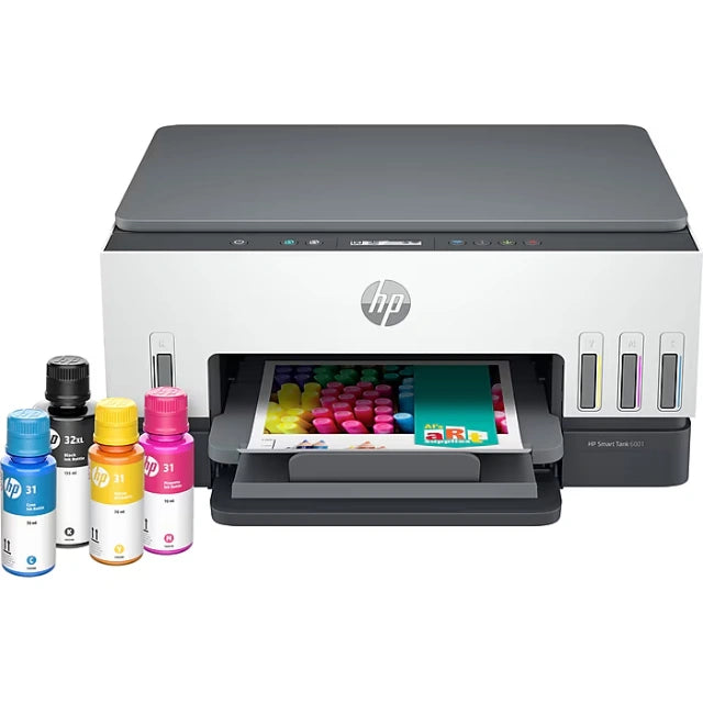 HP Smart Tank 6001 Wireless All-in-One Color Ink Tank Printer Scanner Copier, 2 years ink included (2H0B9A) - DealJustDeal