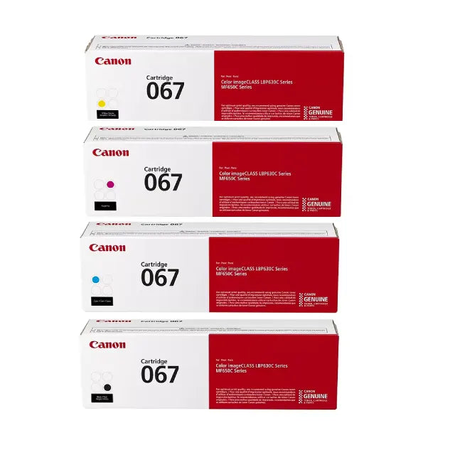 Canon 067 Toner Set, 4-Pack (Black, Cyan, Magenta, Yellow) - DealJustDeal