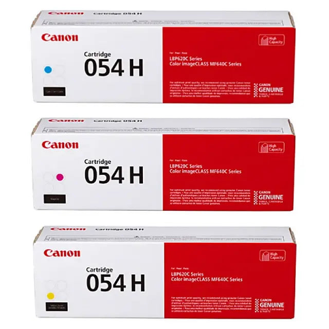 Canon 054 H Cyan/Magenta/Yellow High Yield Toner Cartridges Combo, Pack Of 3 - DealJustDeal