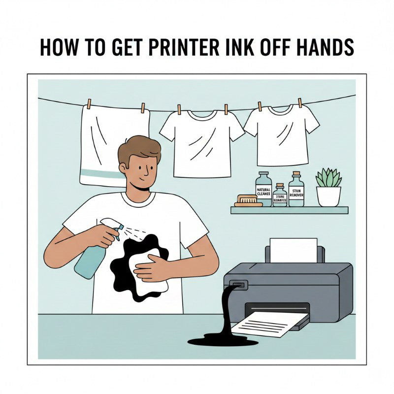 How to Get Printer Ink Off Hands (Safe & Easy)