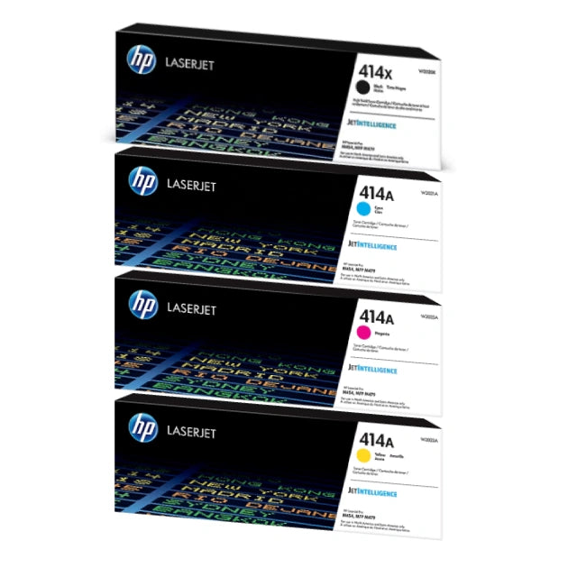 HP 414A 414X Original Toner Cartridges – High & Standard Yield