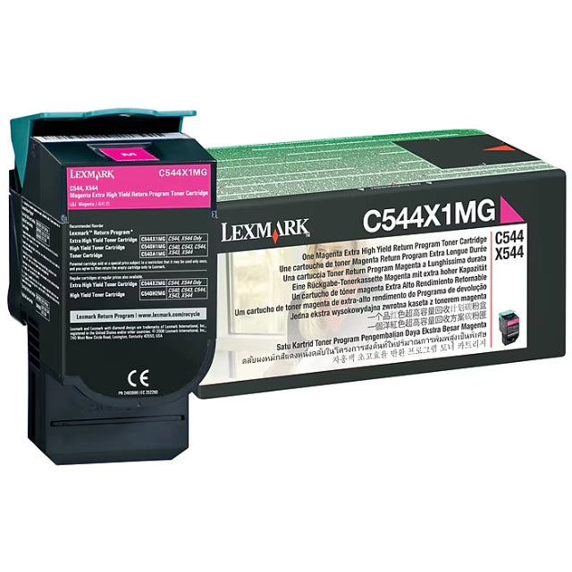 Lexmark C544 Magenta Extra High Yield Toner Cartridge (C544X1MG), 4,000 pages - DealJustDeal