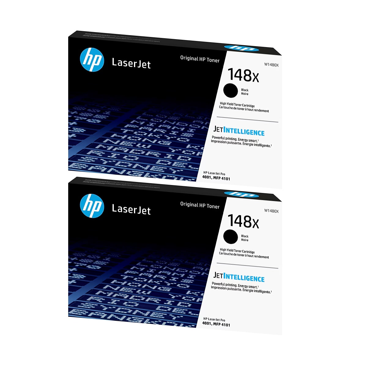 HP 148X Black High Yield Toner Cartridge, Prints Up to 9,500 pages (W1480X), Pack of 2