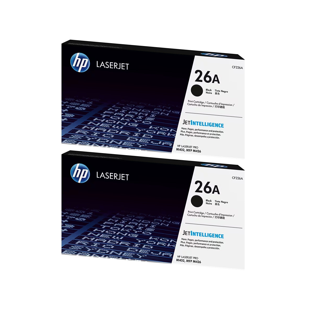 HP 26A Black Standard Yield Toner Cartridge, Pack Of 2 - DealJustDeal
