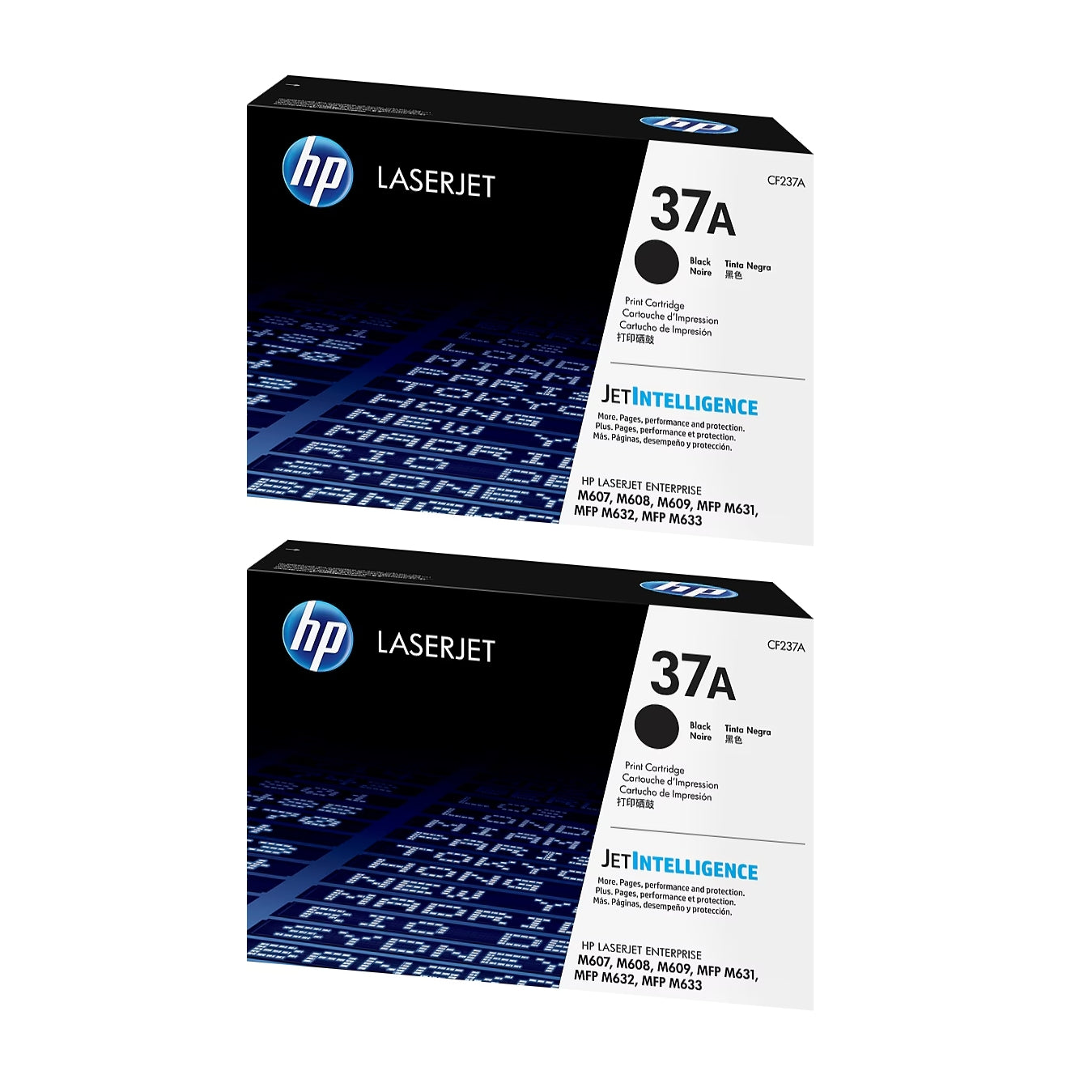 HP 37A Black Standard Yield Toner Cartridge (CF237A), Pack of 2 - DealJustDeal