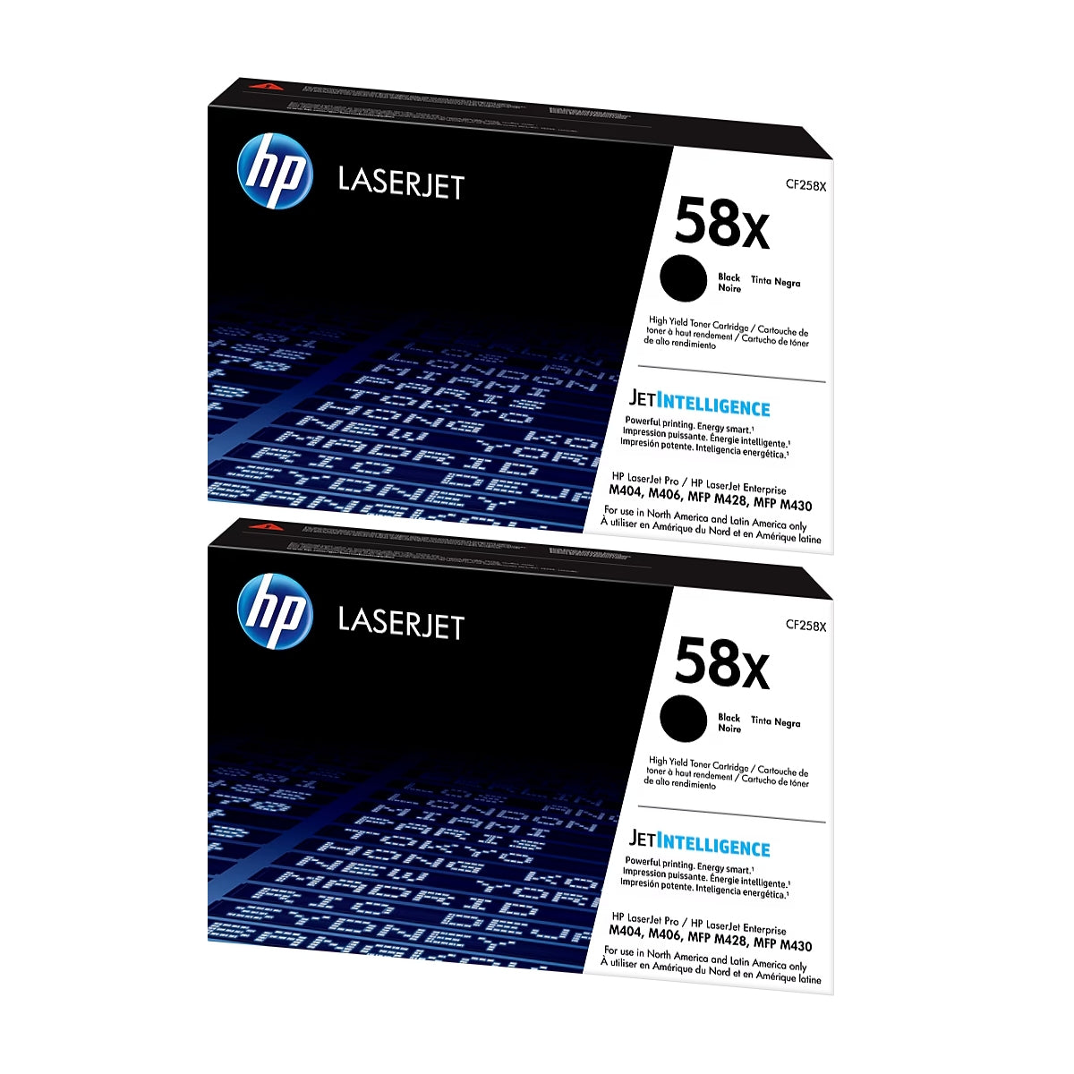 HP 58X Black High Yield Toner Cartridges, Pack Of 2 - DealJustDeal