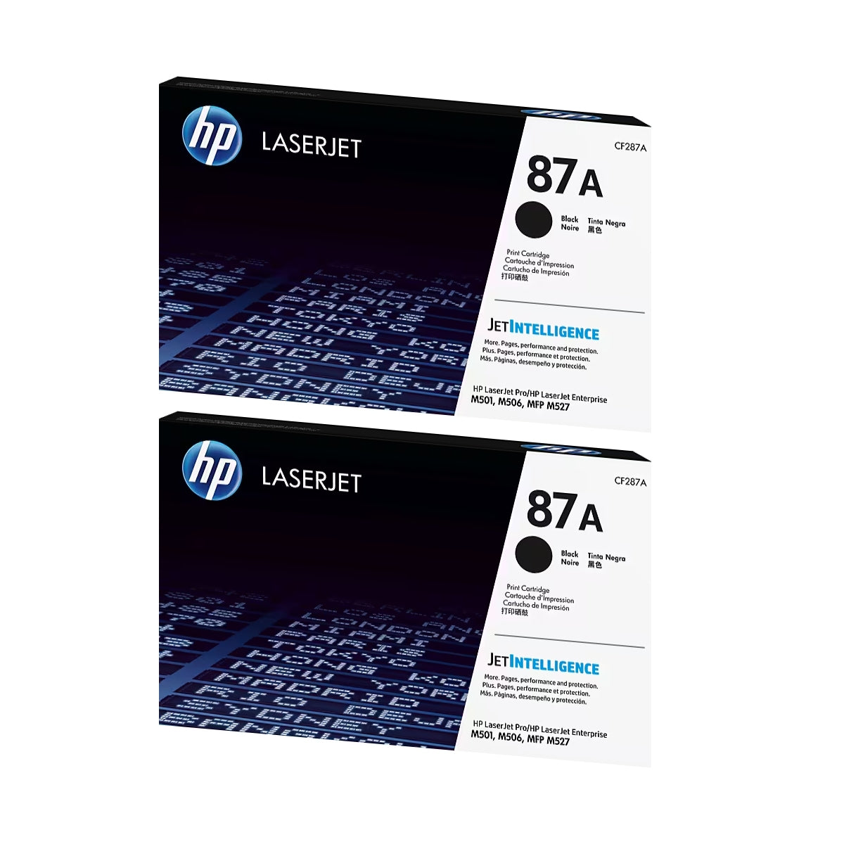 HP 87A Black Standard Yield Toner Cartridge, Prints Up to 8,550 Pages (CF287A), Pack Of 2 - DealJustDeal