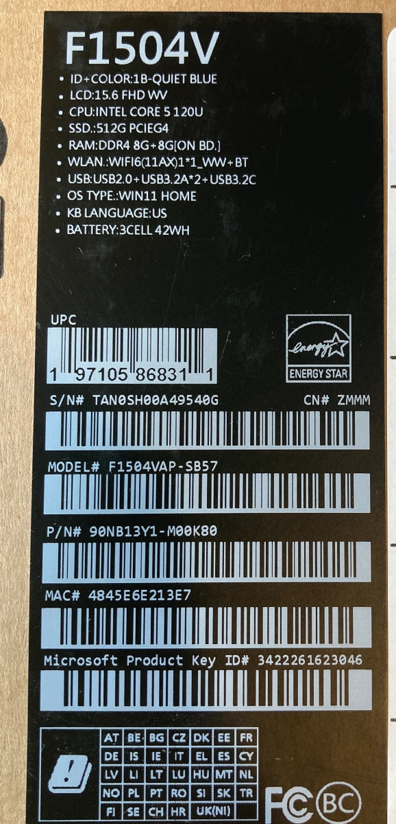 ASUS Vivobook 15 FHD 15.6" Laptop, Intel Core 5 120U, 16GB RAM, 512 GB SSD, Backlit Keyboard - DealJustDeal