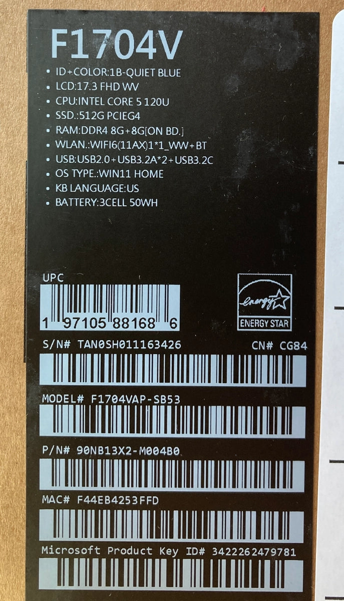 ASUS Vivobook 17 FHD 17.3