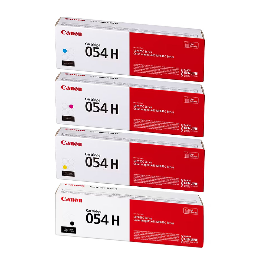 Canon 054 H 4-Color Toner Cartridge Set, Black/Yellow/Cyan/Magenta - DealJustDeal