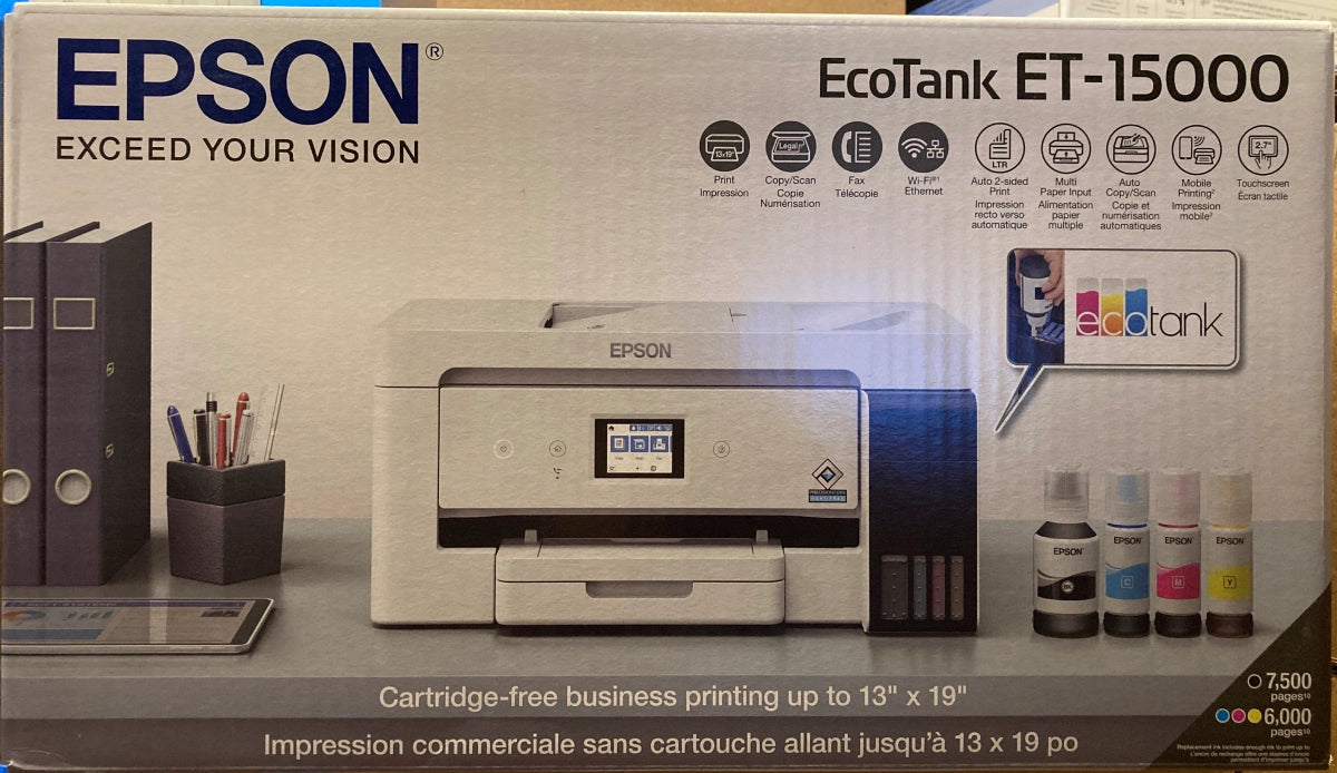 Epson EcoTank ET-15000 Wireless Color All-In-One Inkjet Printer - DealJustDeal