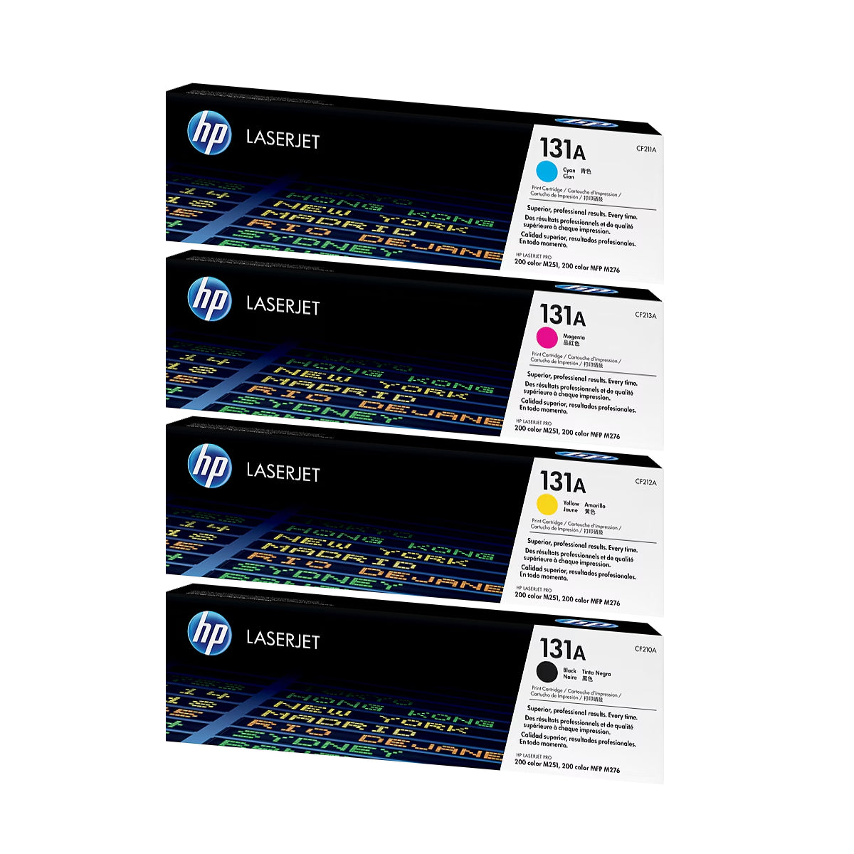 HP 131A Black/Cyan/Magenta/Yellow Standard Yield Toner Cartridge, Pack Of 4 - DealJustDeal