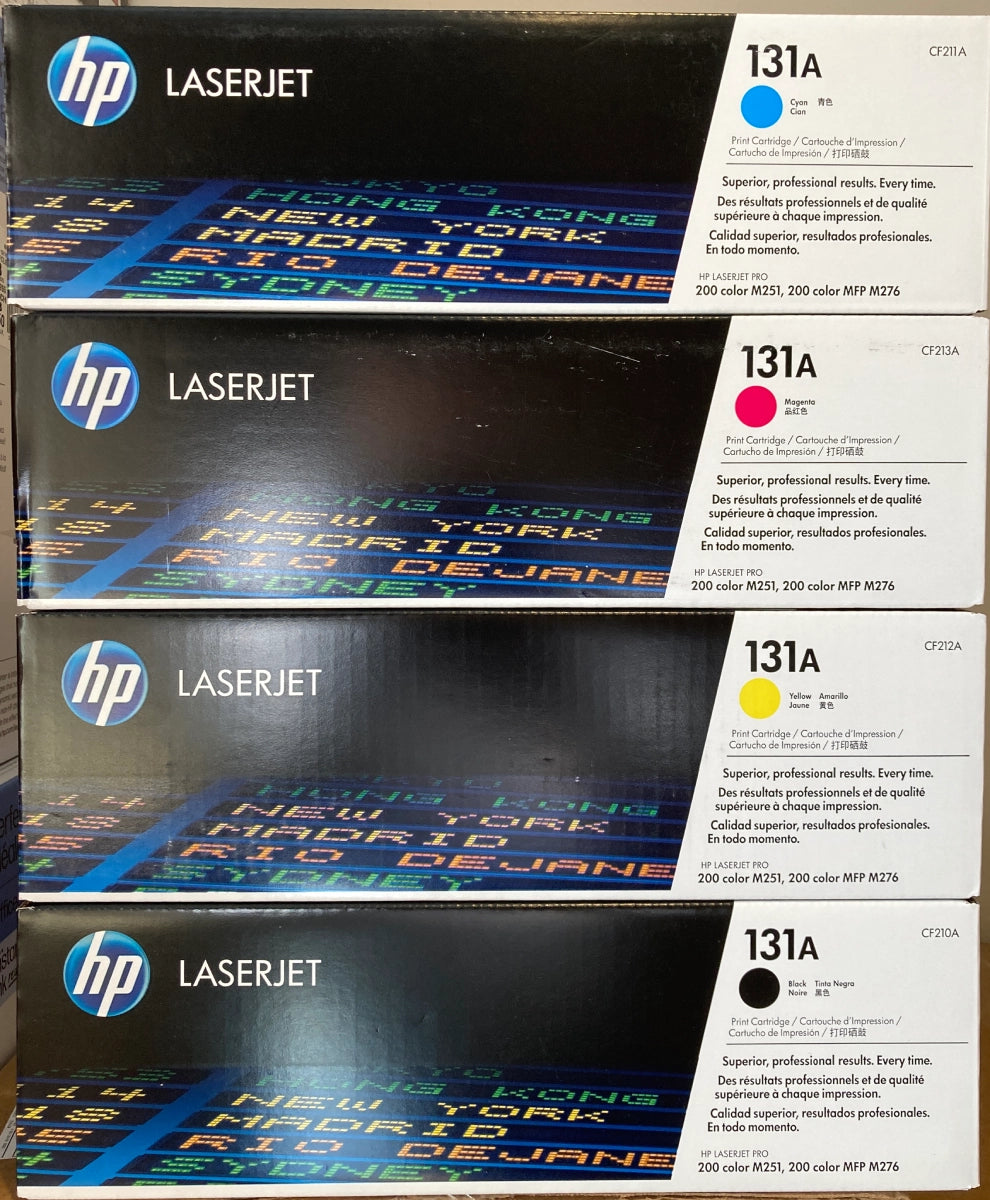 HP 131A Black/Cyan/Magenta/Yellow Standard Yield Toner Cartridge, Pack Of 4 - DealJustDeal